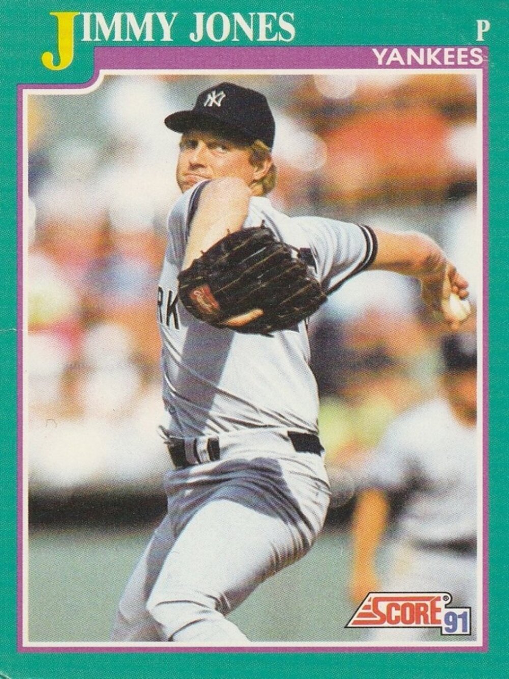 Jimmy Jones - Score '91 MLB Baseball Card